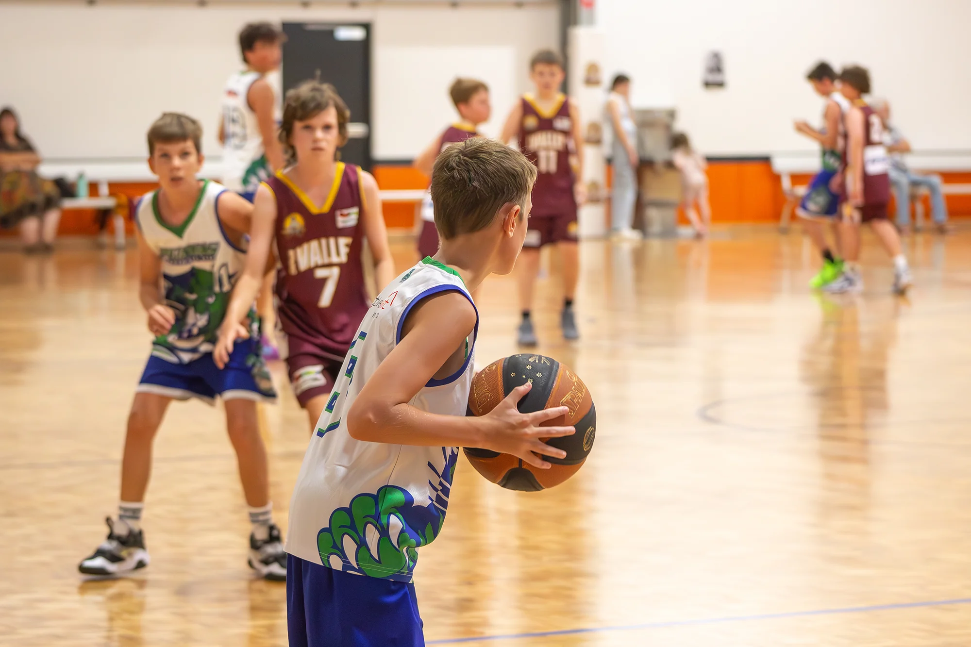 Junior basketball game