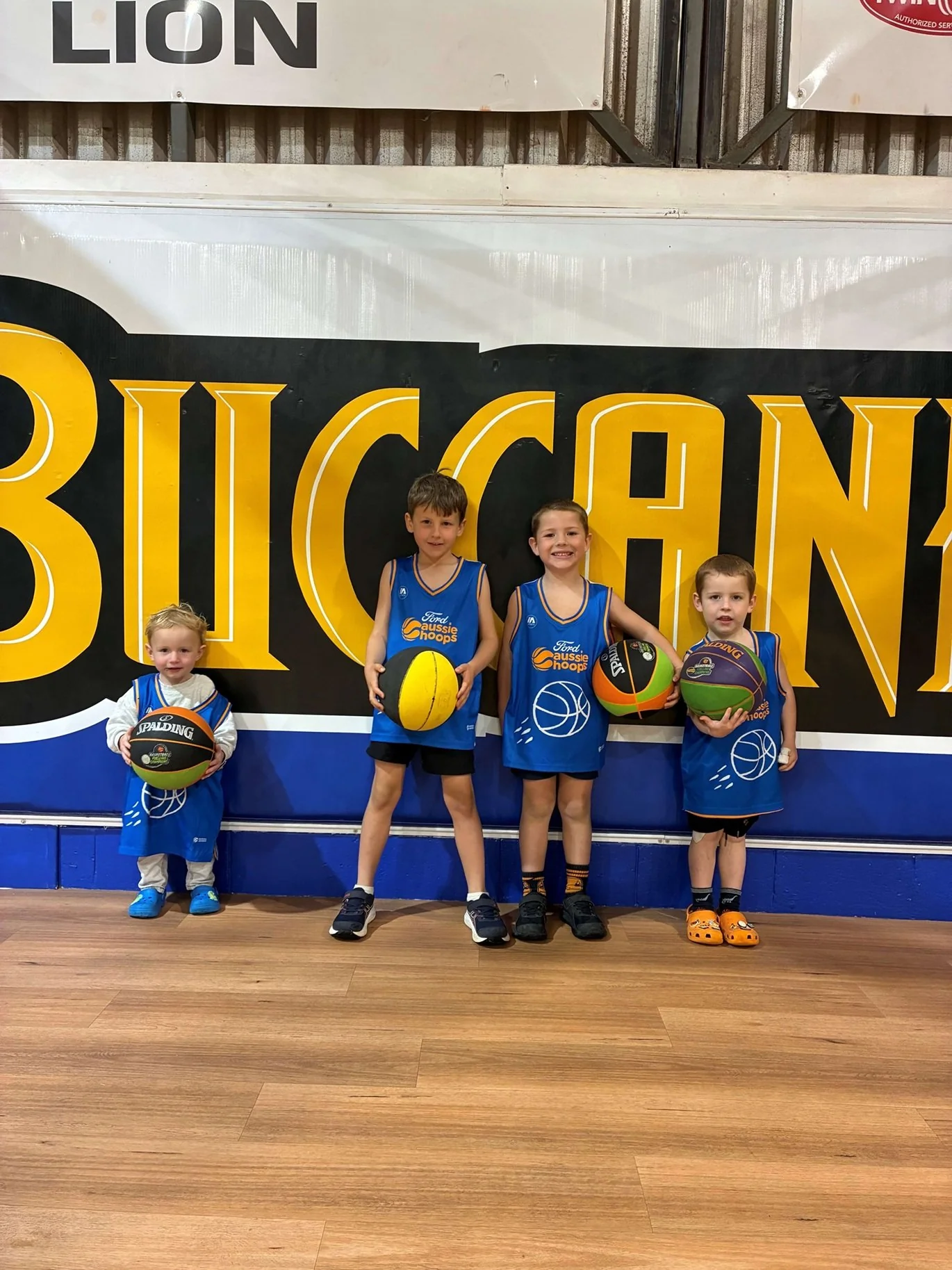 Kids playing Aussie Hoops