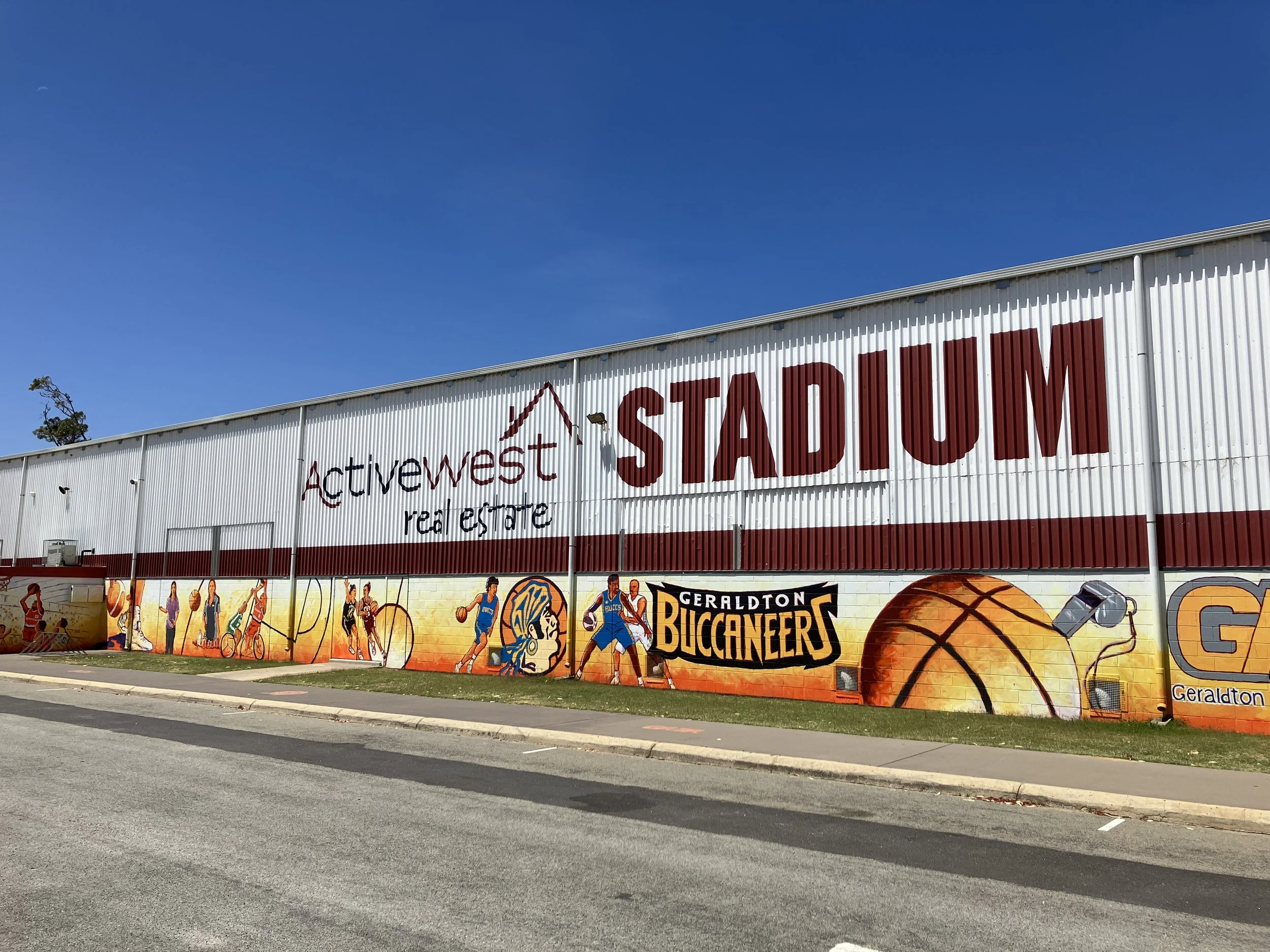 Backing basketball in Geraldton