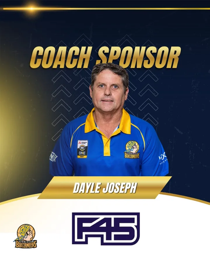 Head coach Dayle Joseph, sponsored by F45 Training