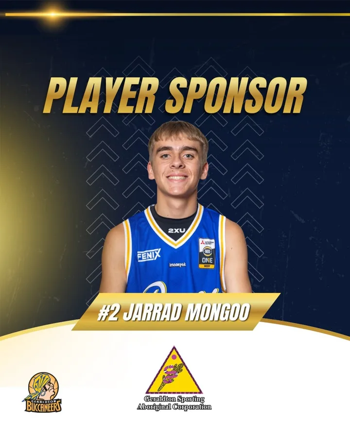 #2 Jarrad Mongoo, sponsored by Geraldton Sporting Aboriginal Corporation