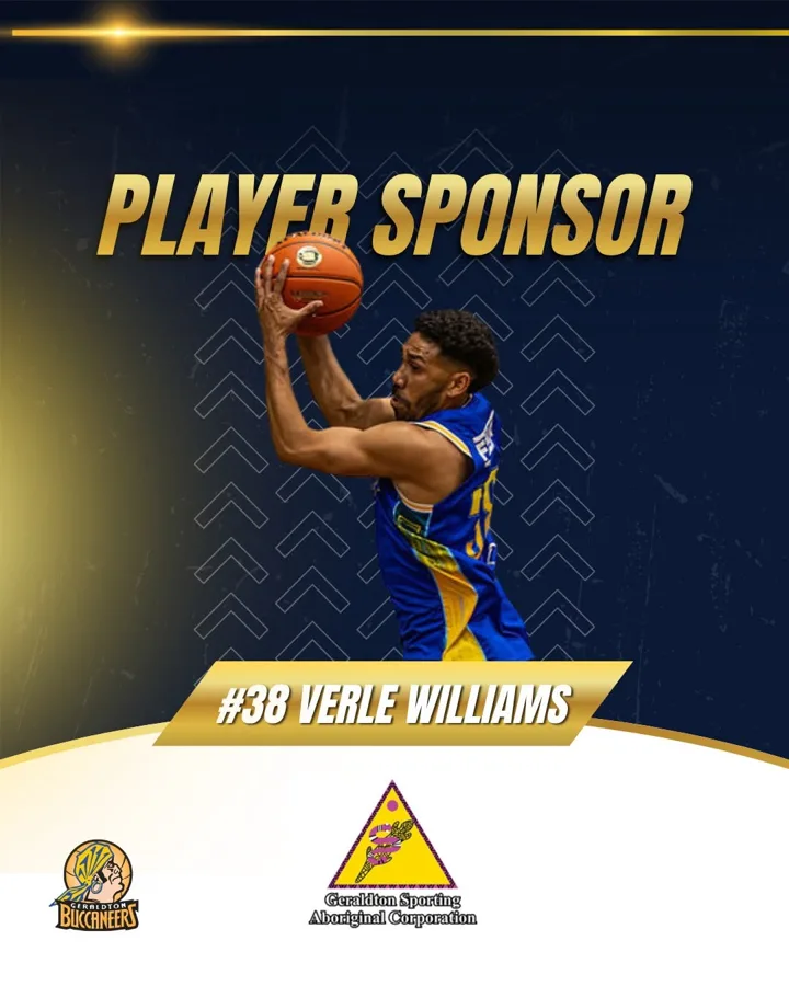 #38 Verle Williams, sponsored by Geraldton Sporting Aboriginal Corporation
